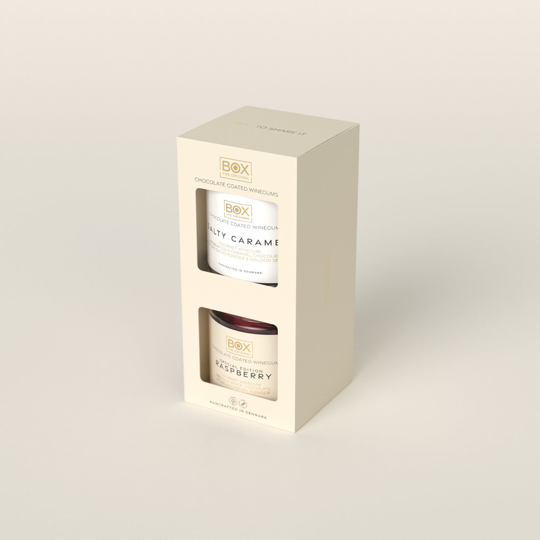 GESCHENKBOX 2 - E - Salziges Karamell + Himbeere