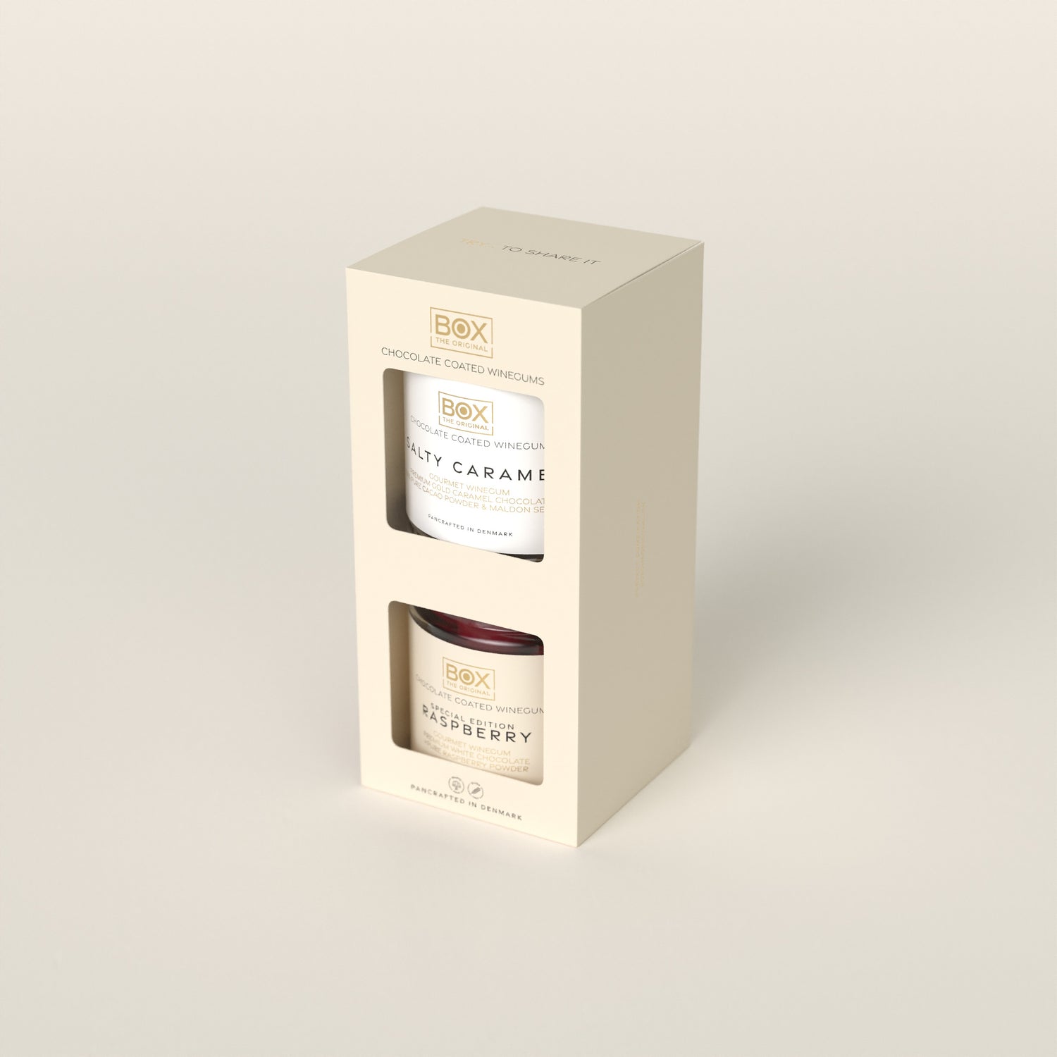 GESCHENKBOX 2 - E - Salziges Karamell + Himbeere