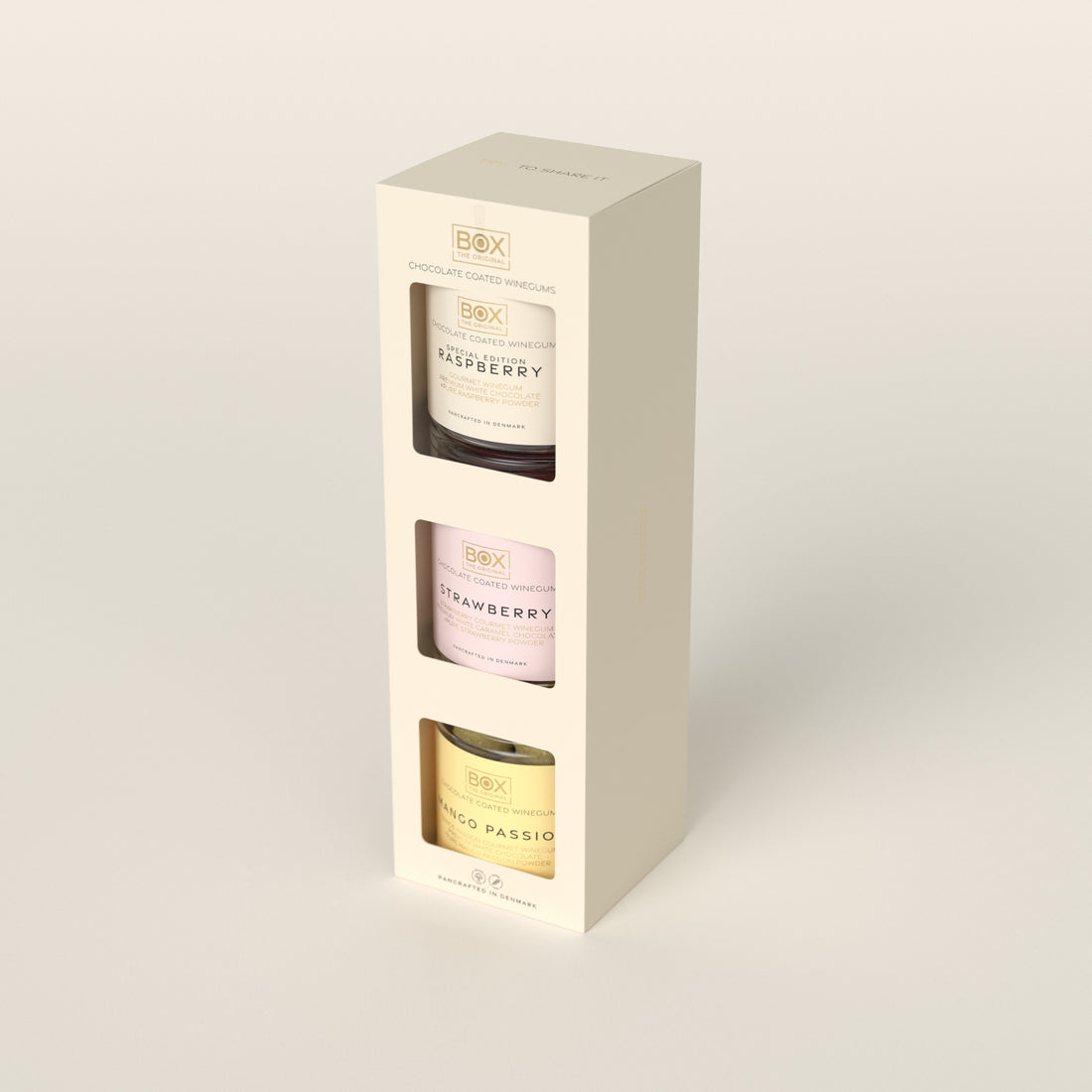 GESCHENKBOX 3 - F - Himbeere + Erdbeere + Mango-Passionsfrucht
