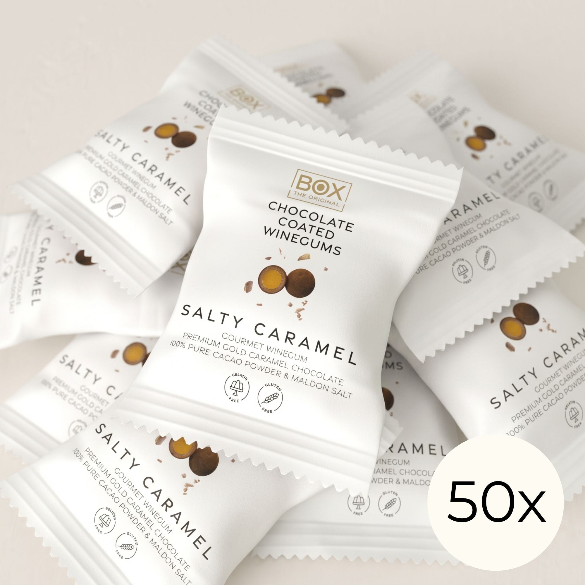 Salty Caramel — Two-Packs (50 Pcs)